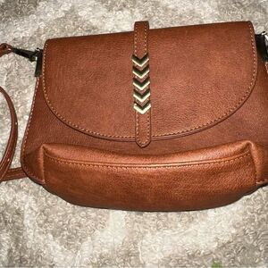 Antik Kraft Brown Leather Crossbody Bag